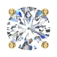 thumbnail image 2 of Mens Stud Earrings Round Cut Diamond Earrings for Women-Teens Single 14K Gold 0.33 CT TW (G,VS1), 2 of 2