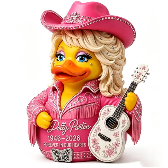 Dolly Forever In Our Hearts Memorial Parton Figure, 3D Unique Figurine Featuring Design Resin Collectible, Halloween Christmas Decorations, In Memory of Loved One Gifts
