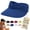Navy, variant on Women's Upf 50+ UV Protection Sun Visor Hat High Ponytail Wide Brim Pool Visors Hats Headband Beach Caps