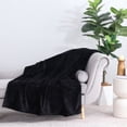 thumbnail image 2 of Mainstays Textured Plush Throw Blanket, Dark Navy, 50 x 72 in, 2 of 7