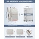 thumbnail image 5 of Mochila de viaje LOVEVOOK Carry on 50 L impermeable con cubos, 5 of 7