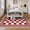 Red, variant on Runner Rug, Checkered Christmas Area Rugs for Holiday Decor, Non Slip Low Pile Washable Carpet for Kitchen, Entryway, Living Room, Bedroom