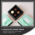 thumbnail image 5 of KAKOWELY 100 bandejas para envolver chocolate, bandejas de papel con compartimentos para chocolate con trufa, 5 of 5