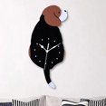 thumbnail image 3 of EIMELI Modern Design Silent Clock Tail Wagging Pendulum Clocks Battery Operated for Living Room Bedroom, 3 of 6