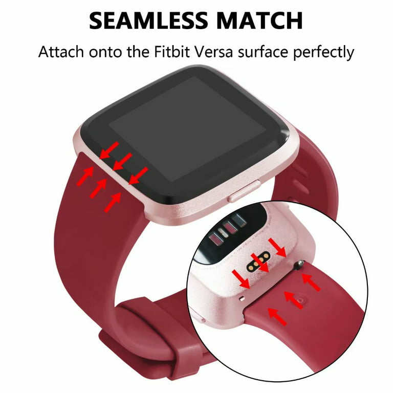 Bracelet sport pr Fitbit Versa 2 / Versa (Lite), bracel. resp., rouge