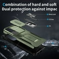 thumbnail image 3 of Allytech Rugged Case for Samsung Galaxy S24, [Slide Camera Cover] [360° Rotating Kickstand] [Military Protection] Non-Slip Anti-Fall Anti-Scratch Shockproof Heavy Duty Case - Green, 3 of 8