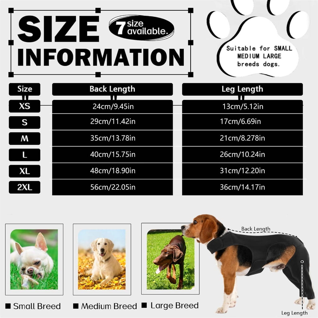 WINDLAND Dog Elbow Brace Sleeve for Injured Limb Promotes Comfort Rear Leg Wrap