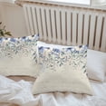 thumbnail image 6 of Blue Eucalyptus Leaves Throw Pillow Covers 16x16 Inch Set of 2, Farmhouse Retro Botanical Floral Waterproof Outdoor Pillow Covers, Decorative Cushion Pillowcases for Couch, Sofa, Bed, Garden, Patio, 6 of 9