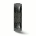 thumbnail image 3 of Edward Mirell Titanium Black Ti Hammered 7mm Band EMR134, 3 of 6