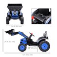 thumbnail image 3 of Aosom Kids Digger Ride On Excavator 6V Battery Powered Blue, 3 of 9
