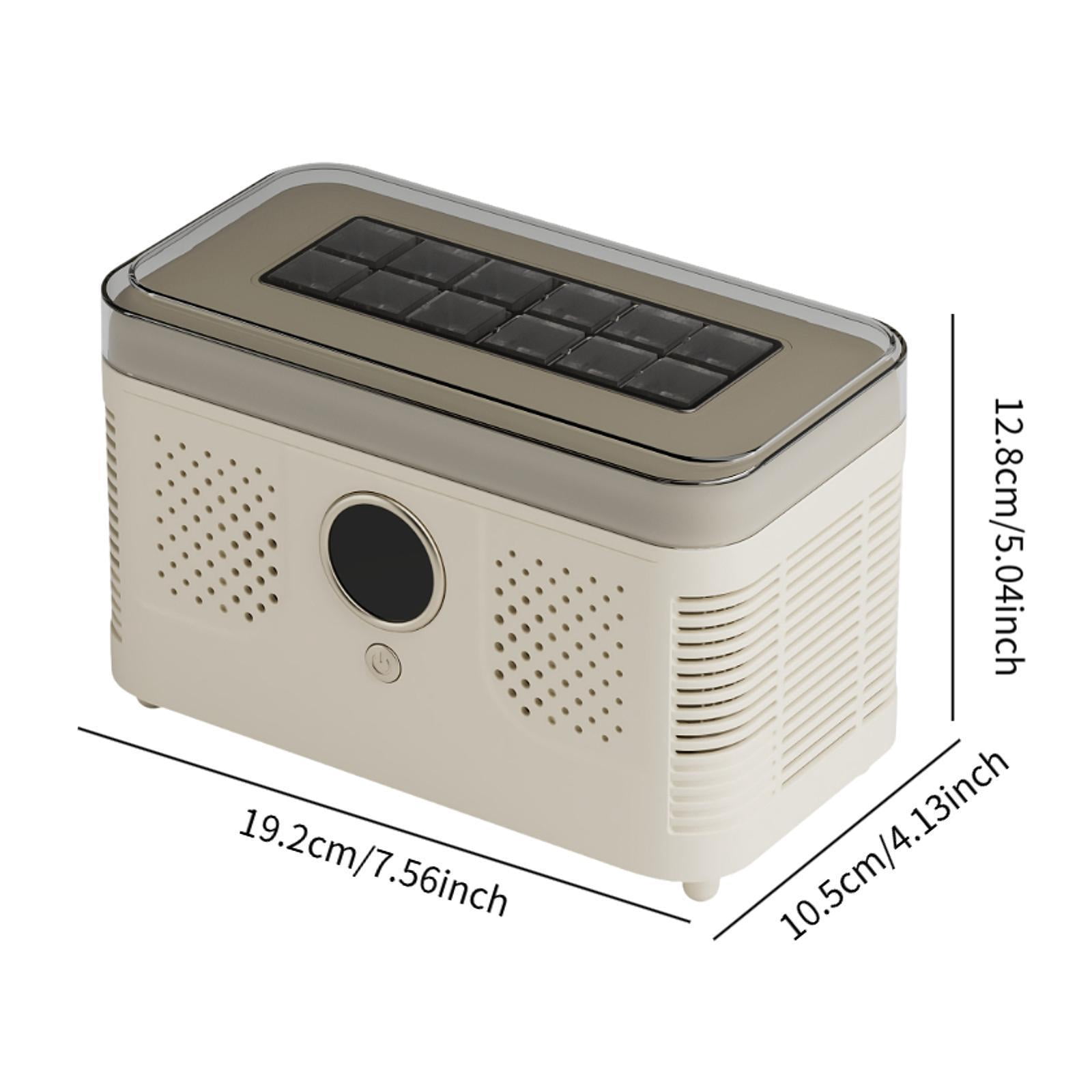 YWMJZEU Mini Desktop Ice Maker Countertop Fast Making for Dormitory Picnic Household White