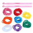 thumbnail image 3 of HLONK 98pcs Kids Toy DIY Loom Potholder Loops Elastic Rope Weaving Craft Tools, 3 of 7