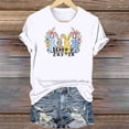 thumbnail image 3 of Mujeres Manga Corta de Verano Tops Día de San Valentín Impreso Cuello Redondo, Camisa de Moda Casual Blusa, 3 of 6
