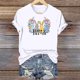 thumbnail image 5 of Mujeres Manga Corta de Verano Tops Día de San Valentín Impreso Cuello Redondo, Camisa de Moda Casual Blusa, 5 of 6
