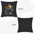 thumbnail image 6 of Set of 2 Decorative Throw Pillow Covers 18x18in - Elegant Home Kitchen Design with Utensils Herbs and Strawberry - Perfect for Couch Bed Car, 6 of 8