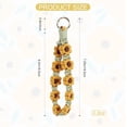 thumbnail image 3 of LAICAIW Boho Macrame Keychain Wristlet Keychain Weave Exquisite Keyring Holder Bracelet Handmade Wrist Lanyard for Women, 3 of 7