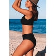 thumbnail image 2 of Sexy Mesh Patchwork Twist Front Bikini Set Swimsuit Bikini, 2 of 9