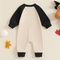 thumbnail image 4 of Coerni Baby Boys Girls Halloween Clothes New Born Ghost Long Sleeve Romper Toddler Pumpkin Print Jumpsuit Halloween Outfits, 4 of 8