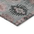 thumbnail image 4 of Addison Rugs Chantille Indoor/Outdoor Transitional Southwest Gray Washable Round Rug, 8' x 8', 4 of 6