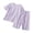 Purple, variant on YunPes Girls Soft Plain Pajama Set Lightweight Loose Fit Short Sleeve Shirts and Shorts Breathable Comfy 2 Piece Outfit