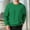 Green, variant on Men's Pollovers Vertical Textured Crew Neck Comfy Long Sleeve Solid Color Sweatshirts Loose Fit Ribbed Knit Casual Daily Basic Loungewear Tops