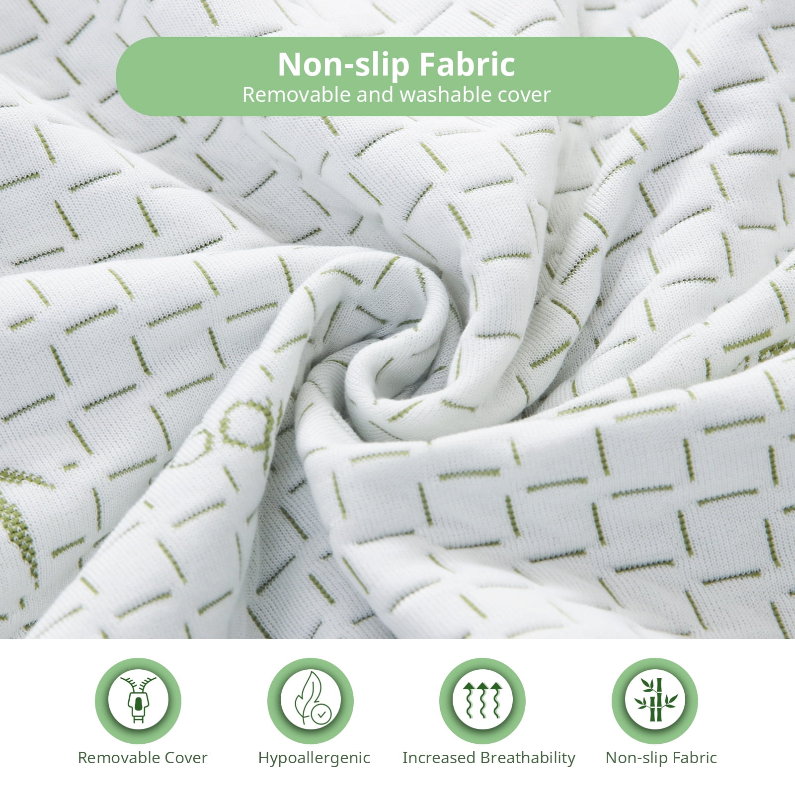 Full Mattress, 6 inch Memory Foam Mattress Bed in a Box, with Green Tea Gel