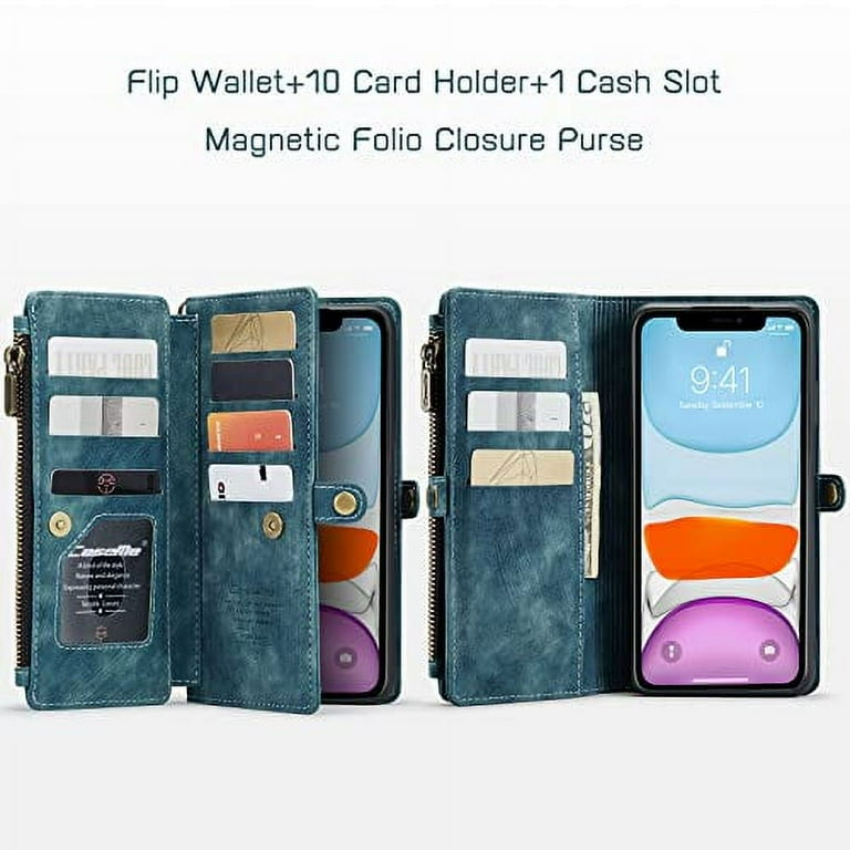  MEFON iPhone 11 Case Wallet Leather Detachable