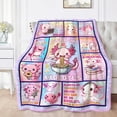 thumbnail image 2 of Axolotl Throw Blanket Ultra Soft Just A Girl Who Loves Axolotl Flannel Blanket Lightweight Cozy Blankets Gift for Women and Men Couch Sofa Bed 80" x 60", 2 of 7