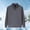 Gray, variant on Royisotas Mens Turndown Collar Shirts Long Sleeve Shirt Fashion Big and Tall Fleece Tops for Men Warm
