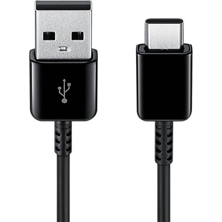 SAMSUNG Original USB Type-C Data Cable (EP-DG930MBEGWW) Pack of 2, Black