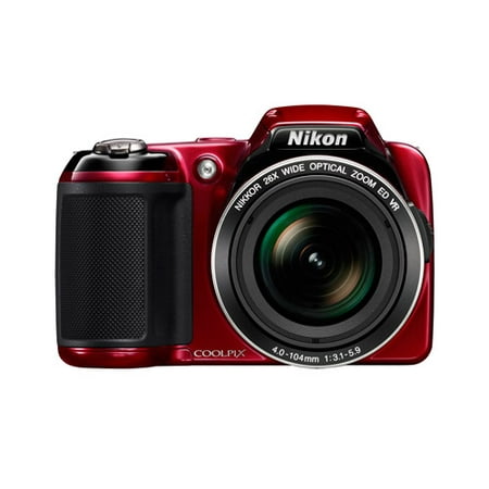 Nikon COOLPIX L810 16.1 MP Digital Camera with 26x Zoom NIKKOR ED Glass Lens and 3-inch LCD (Red) (OLD