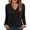 Black, variant on LEBONYARD Women's Trendy V-Neck Soft Fabric Tailored Long Sleeved Solid Colored Casual Warm Fitting Ladies Fall Winter Pullover Tops
