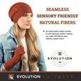 thumbnail image 5 of Wool Cable Knit Beanie Hat for Men or Women - Super Soft Merino Wool - Made in The USA - Copper, 5 of 7