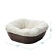 thumbnail image 2 of Cama para Perros Gatos Comoda Tela Felpa Lavable Doble Cara Dog Bed Mocca, 2 of 2