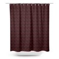 thumbnail image 1 of S4Sassy Black Palm Leaves Waterproof Bathroom Shower Curtain With Roller Rings Hook-60 x 70 Inch, 1 of 6