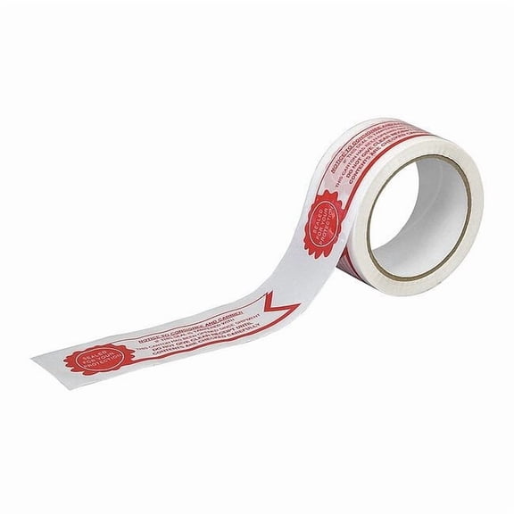 Tapecase Carton Sealing Tape,Red/White,2In x 55Yd 15C760