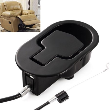 

Daradara Recliner Replacement Parts - Universal Black Metal Pull Recliner Handle with Cable