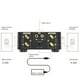 thumbnail image 4 of Amplificador de Potencia de Audio Digital Bluetooth 5.0 de 50 W + 50 W 100 W Clase D USB AUX TF Home Theater HiFi Stereo Negro, 4 of 5