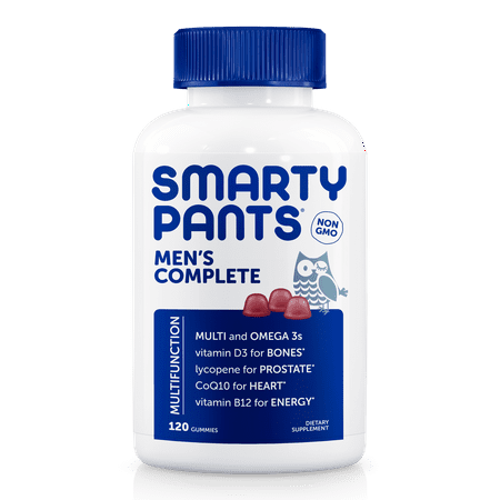 SmartyPants Men's Complete Multivitamin Gummies, 120