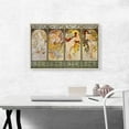 thumbnail image 2 of ARTCANVAS The Seasons - Les Saisons Canvas Art Print by Alphonse Mucha - Size: 26" x 18" (1.50" Deep), 2 of 9