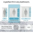 LiBa PEVA 8Gauge Bathroom Shower Stall Curtain Liner, 72" W x 72" H 8G