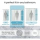 thumbnail image 3 of Liba Forro para Cortina de Ducha de Baño Peva Calibre 8, Impermeable, Transparente, 72" de Ancho X 72" de Alto, 3 of 10