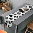 thumbnail image 4 of GZHJMY Black Polka Dots Table Runner Seasonal Table Cloth Runner for Kitchen Dining Table Wedding Party Holiday Coffee Dining Home Decor 13 x 90 Inches, 4 of 7