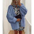 thumbnail image 3 of PRETTYGARDEN Womens Oversized Cardigan Sweaters 2025 Fall Long Lantern Sleeve Knit Open Front Lightweight Sweater, 3 of 8