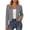 Gray, variant on Womens Cropped Cardigan Jackets Fashion Slim Fit Pleated Open Front Coat Casual Crewneck Long Sleeve Jackets for Work Travel Army Green Medium