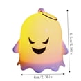 thumbnail image 3 of Halloween Ghost Lantern Flameless Candle - Safe Atmospheric Decor for Home Halloween Decor,White #5, 3 of 6