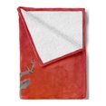 thumbnail image 2 of Deer Soft Flannel Fleece Throw Blanket, Moose Animal as a Person Wearing a Suit and Glasses Polygonal, Cozy Plush for Indoor and Outdoor Use, 50" x 70", Vermilion and Multicolor, by Ambesonne, 2 of 5