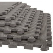 6pc Foam Mat Floor Tiles, Interlocking EVA Foam Padding by Stalwart
