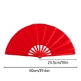 thumbnail image 2 of DAMAI Large Chinese Folding Fans,for Line Dance & Popping, Kung Fu Silk Hand Fans for Line Dancing,Boots on The Ground Fanfor Men Women , Foldable Line Danc, 2 of 5