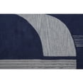 thumbnail image 6 of 5' X 8' Blue And Silver Wool Geometric Tufted Handmade Area Rug, 6 of 10